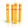 Bollard Cover 7" x 52" w/Reflective Tape - Pack of 4