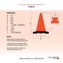 18" Orange Traffic Cone, 3 lb Black Base - 4
