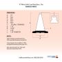 18" White Traffic Cone, 3 lb Black Base - 4