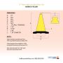 18" Yellow Traffic Cone, 3 lb Black Base - 4