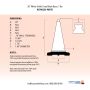 28" White Traffic Cone, 7 lb Black Base - 5