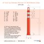 Arch-Looper Premium 42" Delineator Post - Orange - 3