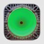 18" Kelly Green Traffic Cone, 3 lb Black Base - 1