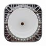 18" White Traffic Cone, 3 lb Black Base - 1