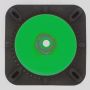 28" Kelly Green Traffic Cone, 7 lb Black Base - 1