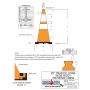 Test 28" Orange Traffic Cone - 4