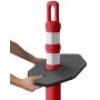 Arch-Looper Premium 42" Red Delineator Post w/Base - 400 Pack - 1