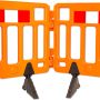 Crowd Control 6ft Barricade 40 Pack Bundle - Select Color - 4