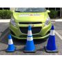 28" Navy Blue Traffic Cone, 7 lb Black Base - 3