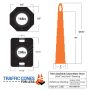 42" Mini Channelizer Drum w/16lb Base 100 Pack Pallet Bundle - 1