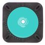 28" Turquoise Traffic Cone, 7 lb Black Base - 1
