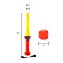 Heavy Duty Marshalling Aviation Dura-Wand Yellow - 10 Pack - 4