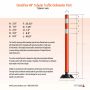 Omniflex 48 Inch Tubular Traffic Delineators - 320 Pack - 4