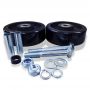 4" Iron Caster w/Soft Rubber - 1