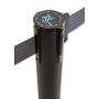 Retractable Custom Belt No-Lean Stanchions - Premium Black Finish 20 Pack - 2