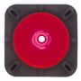 28" Red Traffic Cone, 7 lb Black Base, w/6" 3M Reflective Collar - 1