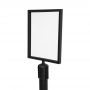 Post Top Sign Frame for Retractable Belt Stanchion - 8.5"x11" - 1