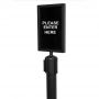Post Top Sign Frame for Retractable Belt Stanchion - 8.5"x11" - 2