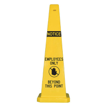 Lamba 36" Safety Cone - Employees Only Beyond This Point
