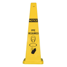Lamba 36" Safety Cone - PPE Required