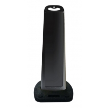 Black Vertical Sign Panel w/Base Option - Blank