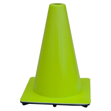 12" Lime Green 1.5 lbs Traffic Cone USA Made