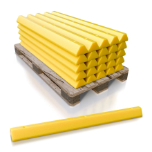 6' Dura Stop Heavy Duty Plastic Parking Block 4.5"H - 30 Pk