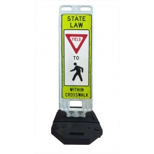 Step-N-Lock Vertical Panel - Yield To Pedestrians