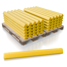 6' Dura Stop Heavy Duty Plastic Parking Block 4.5"H - 60 Pk