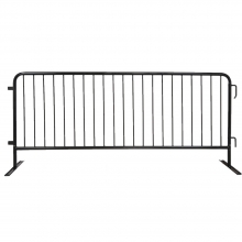Galvanized Steel 8ft Barricade w/Flat Feet