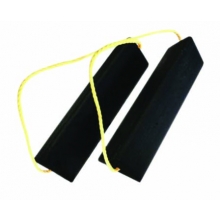 24" Aircraft Chocks w/Yellow Rope Handle