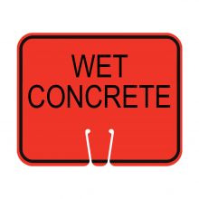 Traffic Cone Sign - WET CONCRETE