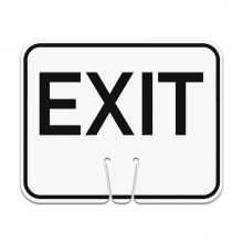 Traffic Cone Sign - EXIT