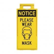 Lamba Floor Stand - Notice Please Wear Mask