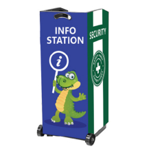 Flex Infostation Kiosk with Custom Artwork