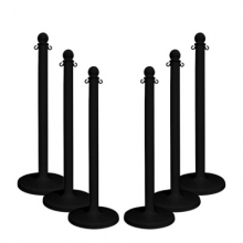 Traffic Control Medium Duty 40" Plastic Stanchion Post (Pack of 6)