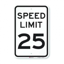 Official MUTCD Speed Limit 25 Traffic Sign