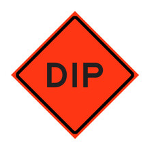 Dip Roll-Up Traffic Sign