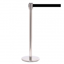 QueuePro Stainless Metal Retractable Belt Post