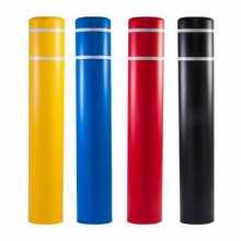 10 7/8 Inch 60" Post Guard Top Bollard Cover w/Stripes