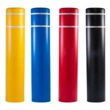 12 3/4 Inch 60" Post Guard Top Bollard Cover w/Stripes