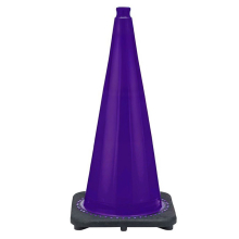 28" Purple Traffic Cone, 7 lb Black Base 