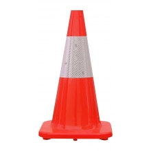 Premium 18" All Orange Cone w/6" 3M Reflective Collar