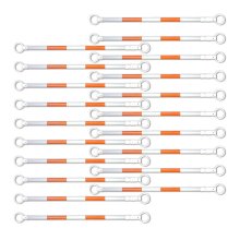 Retractable Cone Bar Orange & White - Pack of 20 