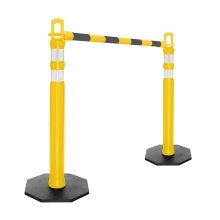 Retractable Delineator Bar Black & Yellow