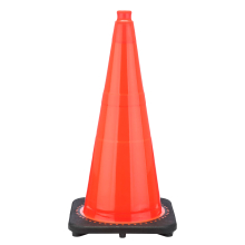 Govt Agency 28" Orange Traffic Cone, 7lb Black Base