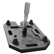 StackMaster Rubber Base Roll Up Sign Stand w/Screw Lock