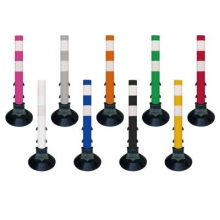 19" Removable Flexible Surface Mount Tubular Traffic Delineator