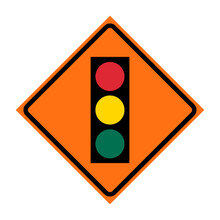 Traffic Signal Symbol Roll-Up Traffic Sign