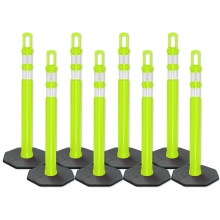 Arch-Looper Premium 42" Lime Delineator Post w/Base Pack of 400